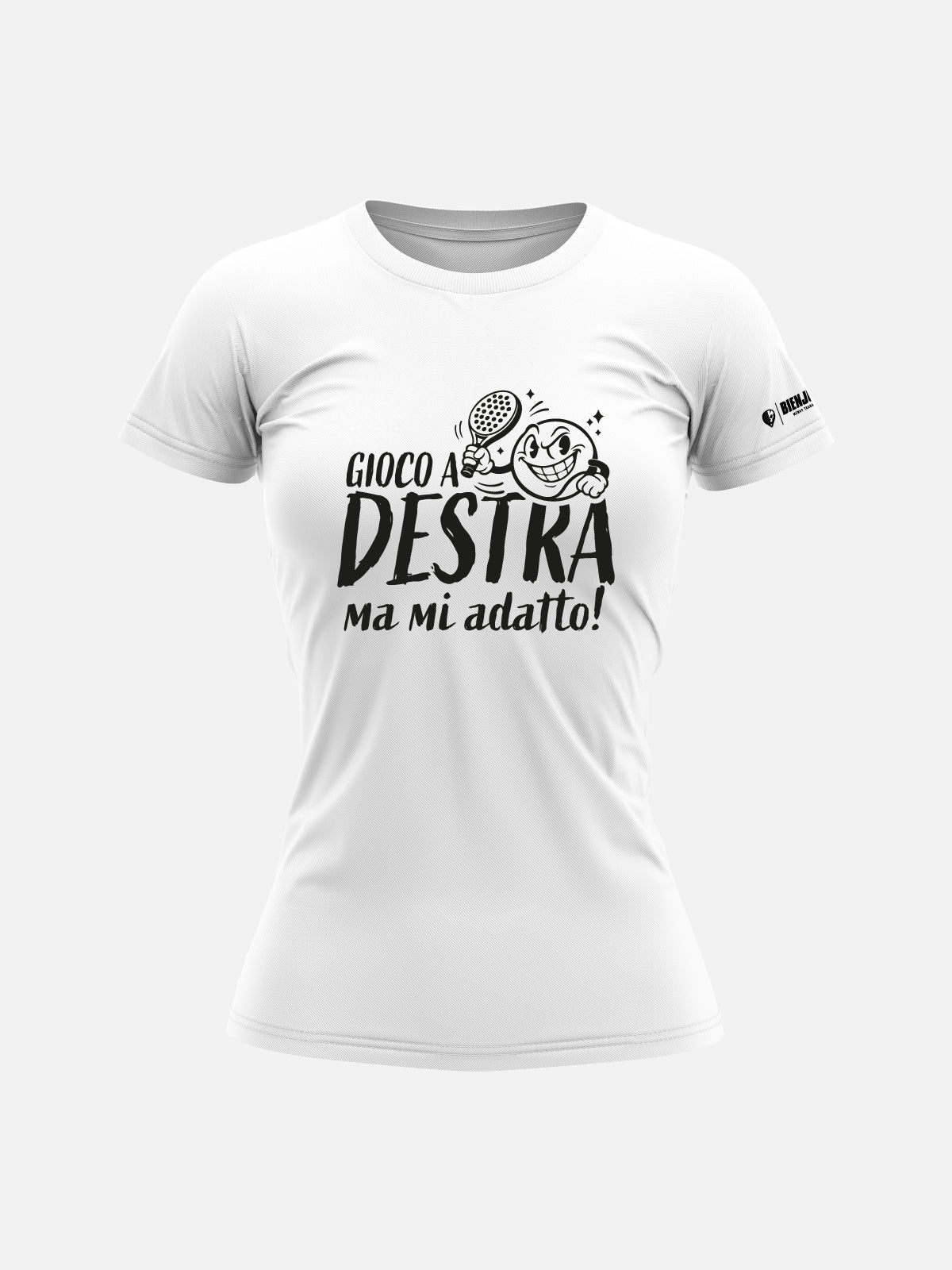 T-Shirt Fun Donna - Gioco a destra ma mi adatto!