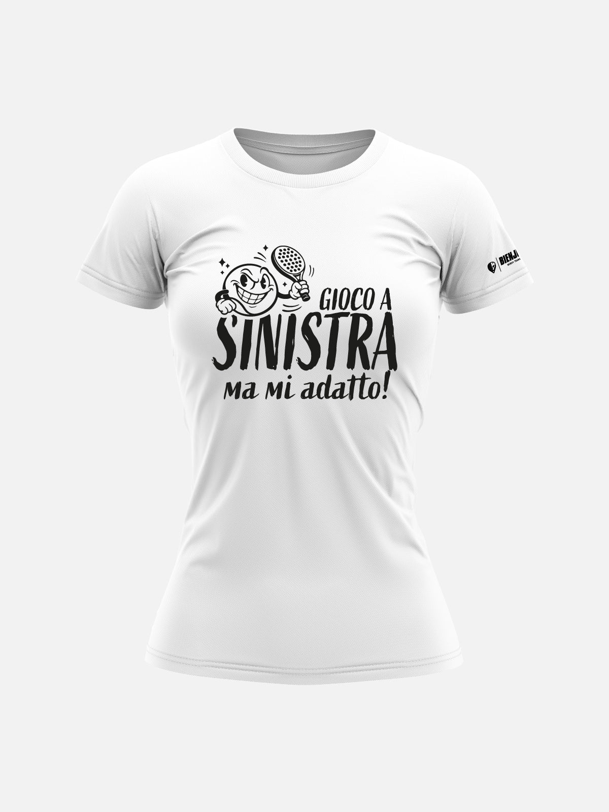 T-Shirt Fun Donna - Gioco a sinistra ma mi adatto!