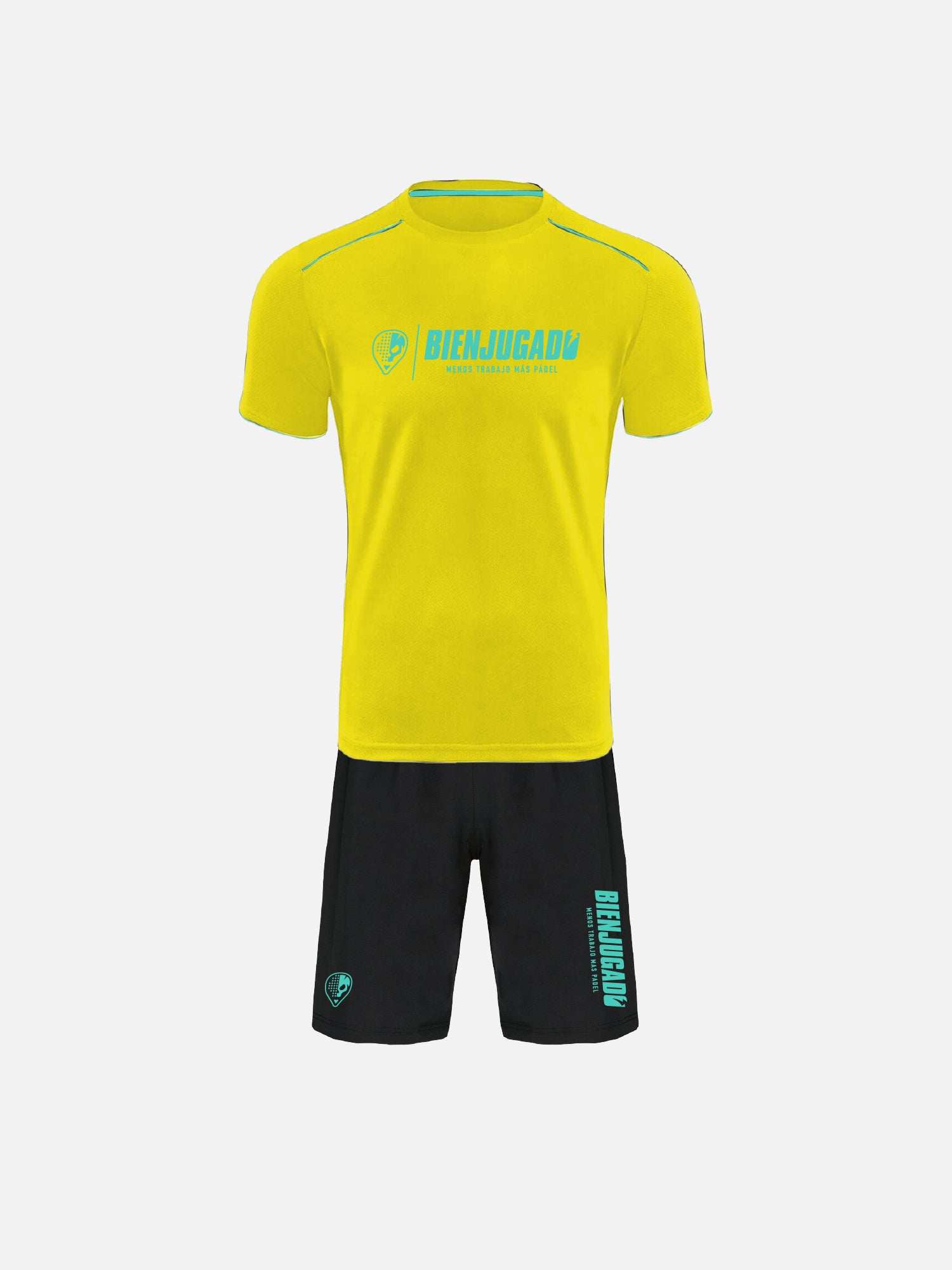 Paquito Bicolor Outfit - Yellow Fluo/Light Jade/Black