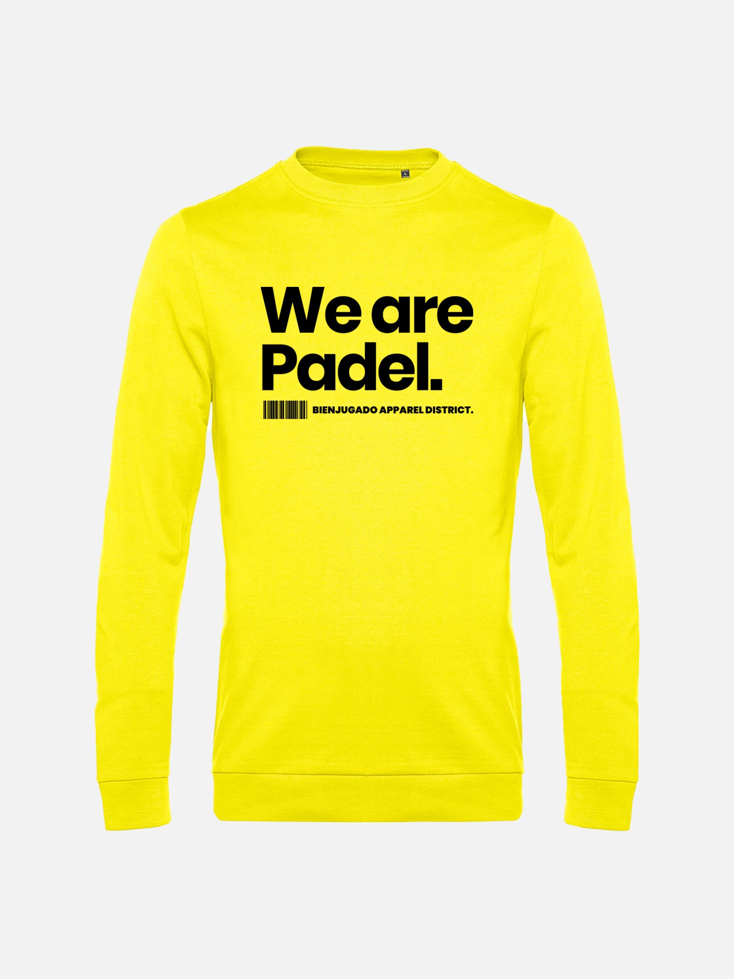 Felpa Mid Season Girocollo Uomo -  Yellow "We are Padel"
