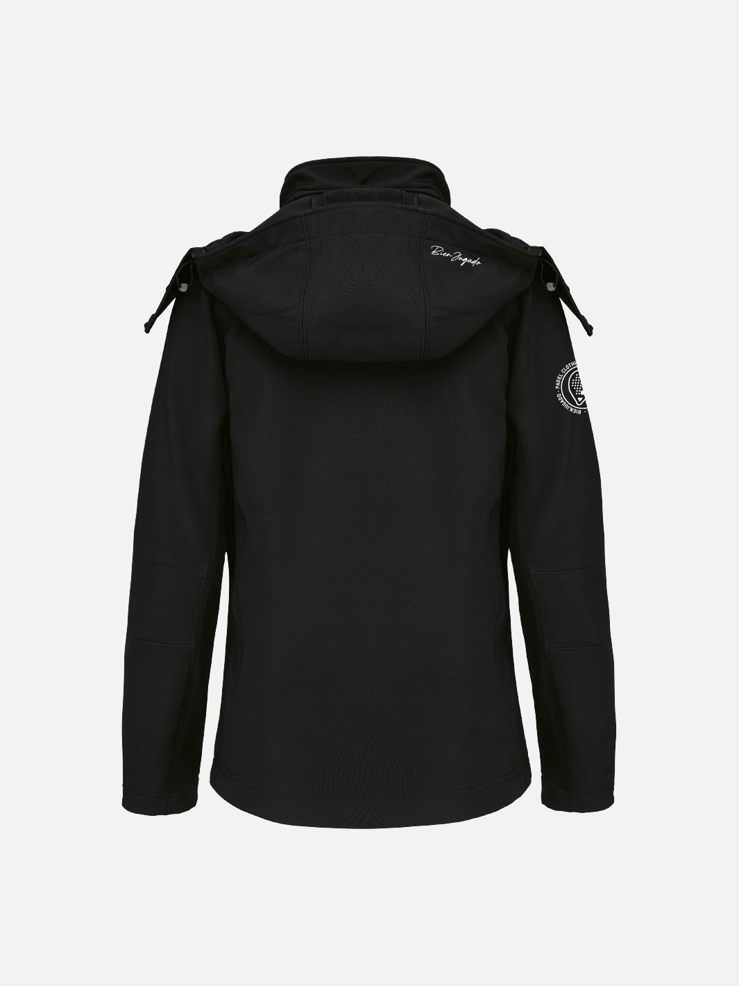 Women's Softshell Jacket with hood - Black